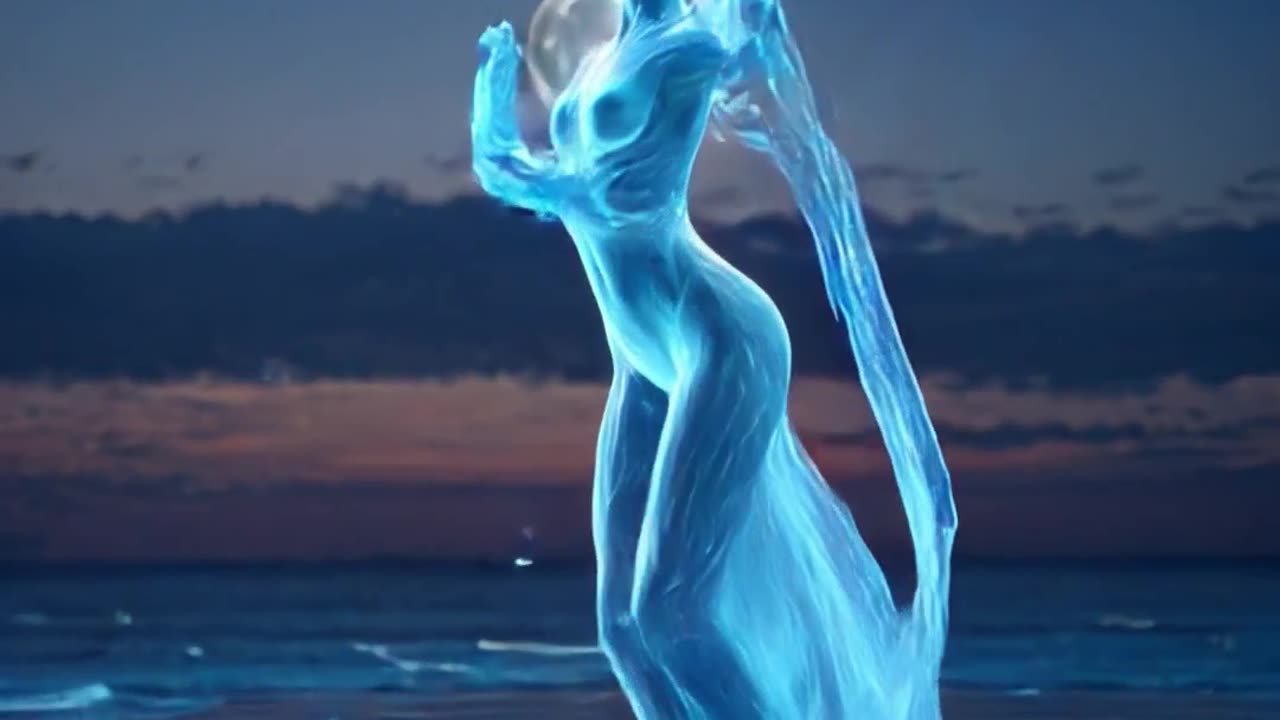 Celestial Flow: The Dance of Water and Light