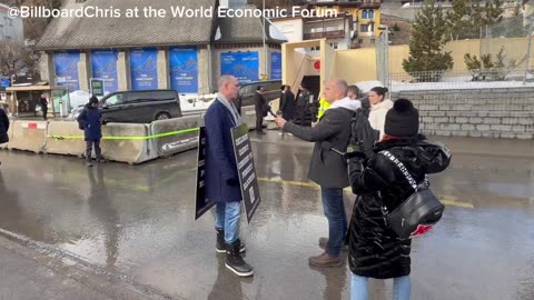 Billboard Chris Goes to Davos with a Simple Message: “Dads Protect Kids from Trans Ideology”