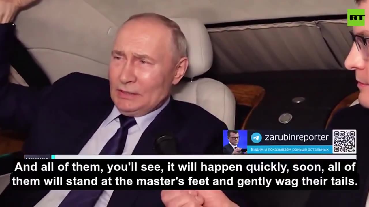 Vladimir Putin: "Europe's elites will stand at Trump's feet and wag their tails"