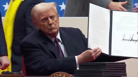 BREAKING: President Trump signs the recision of 78 Biden-era executive actions