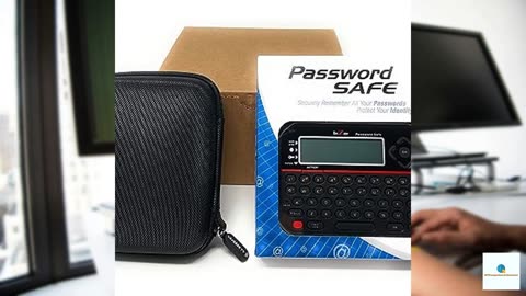 RecZone Password Safe Vault Electronic Storage Organizer Keeper Device and EVA Carry Case Bundle