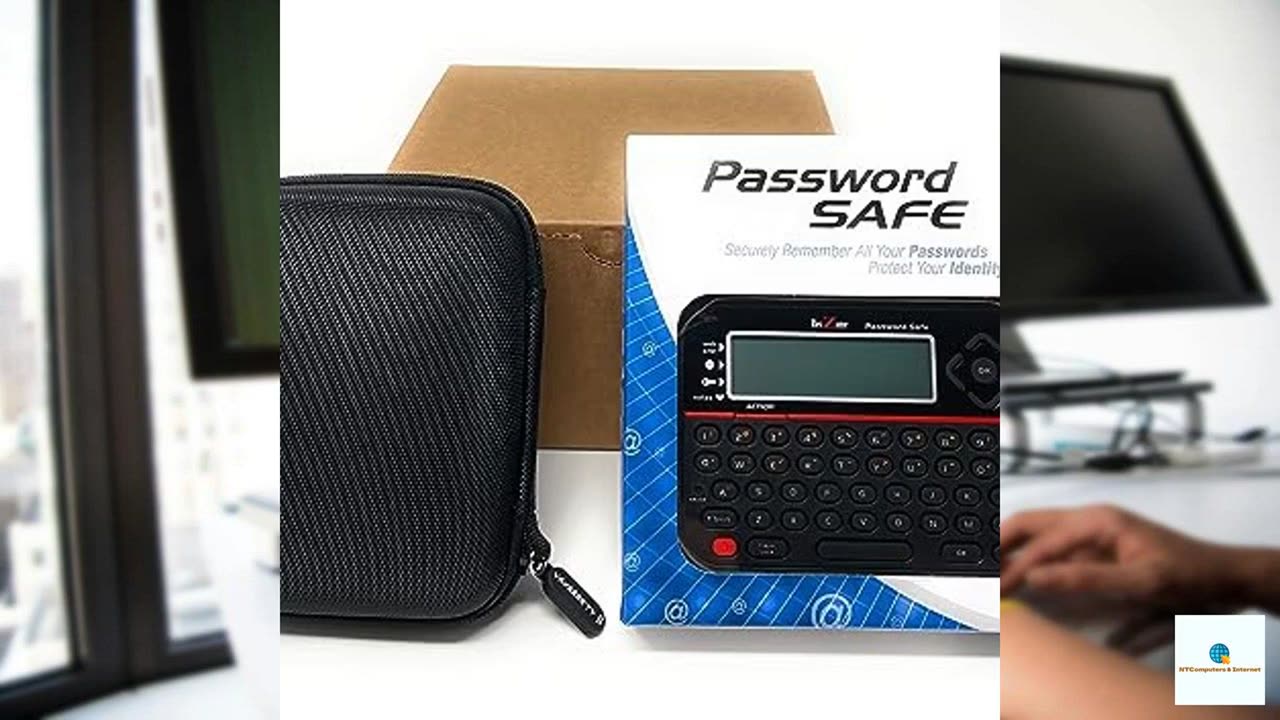 RecZone Password Safe Vault Electronic Storage Organizer Keeper Device and EVA Carry Case Bundle