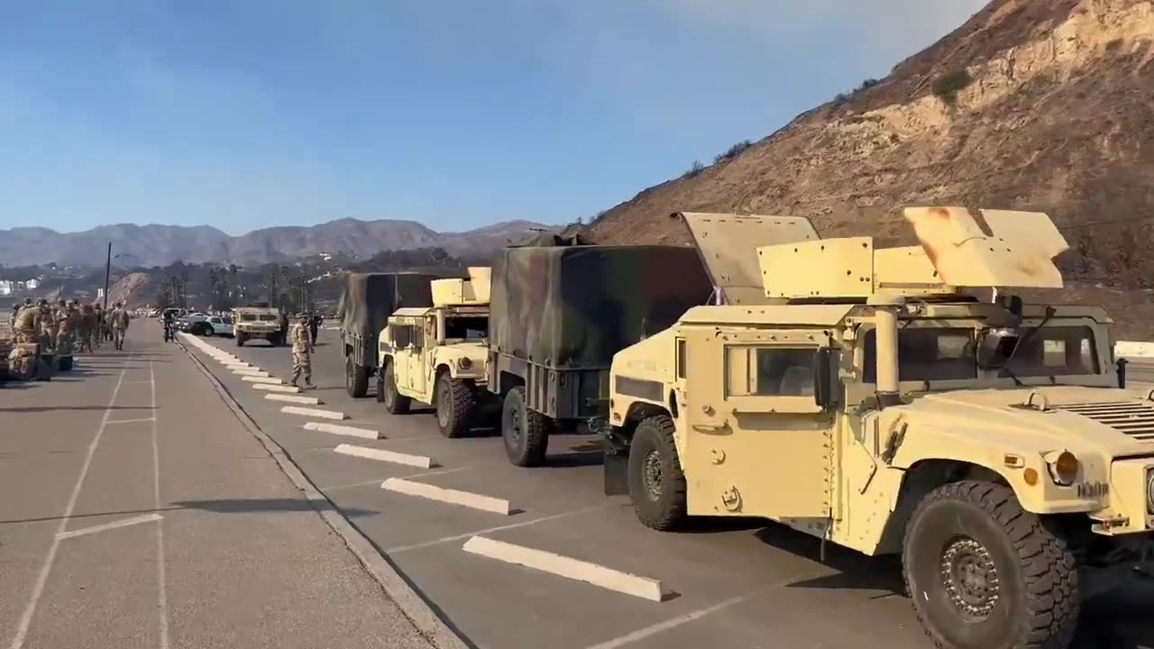 The National Guard has been mobilized in California as reports of arson and looting came out