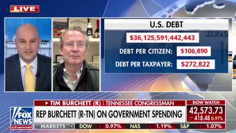 Rep. Tim Burchett: "Every 100 days we add another trillion dollars to the debt...