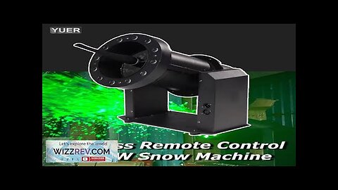 2000W Wireless Remote Control LED Snow Machine /Snow Making Machine Snowflake Maker Review