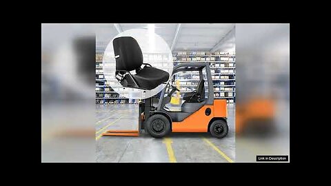 VEVOR Universal Forklift Seat Komatsu Style Folding Forklift Seat with Retractable Seatbelt Review