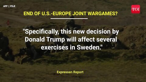 No More U.S.-Europe Anti-Russia Wargames_ Trump 'Withdraws From New Military Exercises'