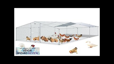 VEVOR Large Metal Chicken Coop with Run Walkin Poultry Cage for Yard Review