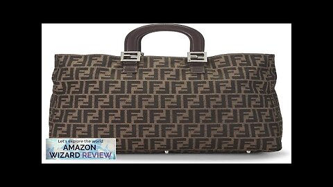 FENDI Pre-Loved Brown Zucca Canvas Handbag Large BrownIn true Fendi fashion this Zucca Review