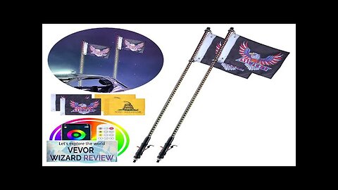 VEVOR 2 PCS 3 FT Whip Light APP & RF Remote Control Review