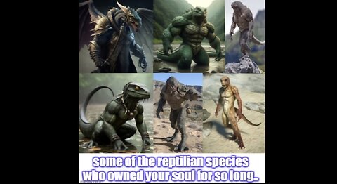 SOME OF THE REPTILIAN SPECIES WHO OWNED YOUR SOUL FOR SO LONG...