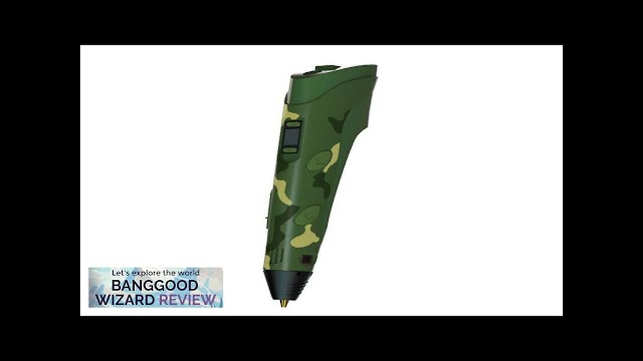 Camouflage 2nd Generation 3D Printing Pen with EU Plug Review