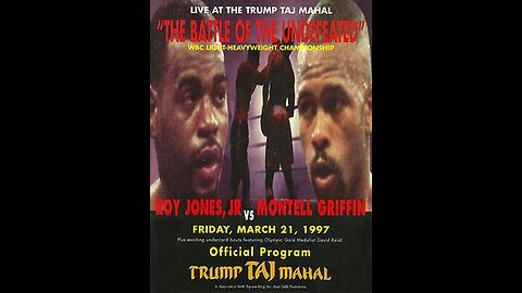 Roy Jones vs Montell Griffin I - Mar 22 1997 - Atlantic City, NJ