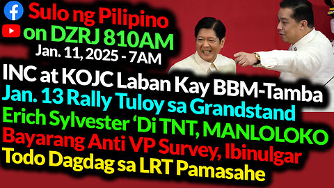 INC at KOJC vs BBM-Tamba, DISQUALIFY Tulfo, Paid Anti VP Survey - Sulo Ng Pilipino with Ka Mentong