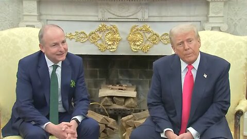 President Donald Trump participates in the Friends of Ireland Luncheon with Irish Taoiseac