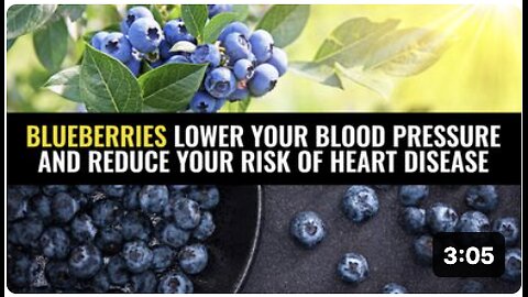 Blueberries lower your blood pressure and reduce your risk of heart disease