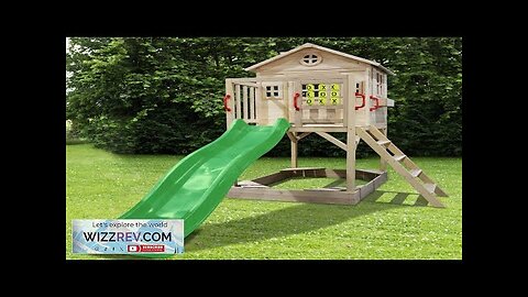 ALL 4 KIDS Brooklyn Cubby House with Slide and Sand Pitch Review