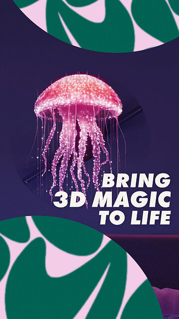 7.1in 3D Holographic Projector LED Fan Decorative Screen