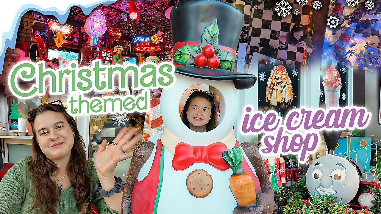 CHRISTMAS ICE CREAM SHOP ADVENTURE!