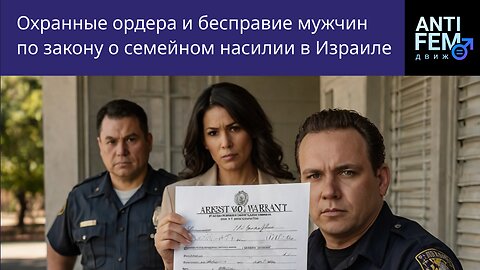 Охранные ордера и бесправие мужчин по закону о семейном насилии в Израиле