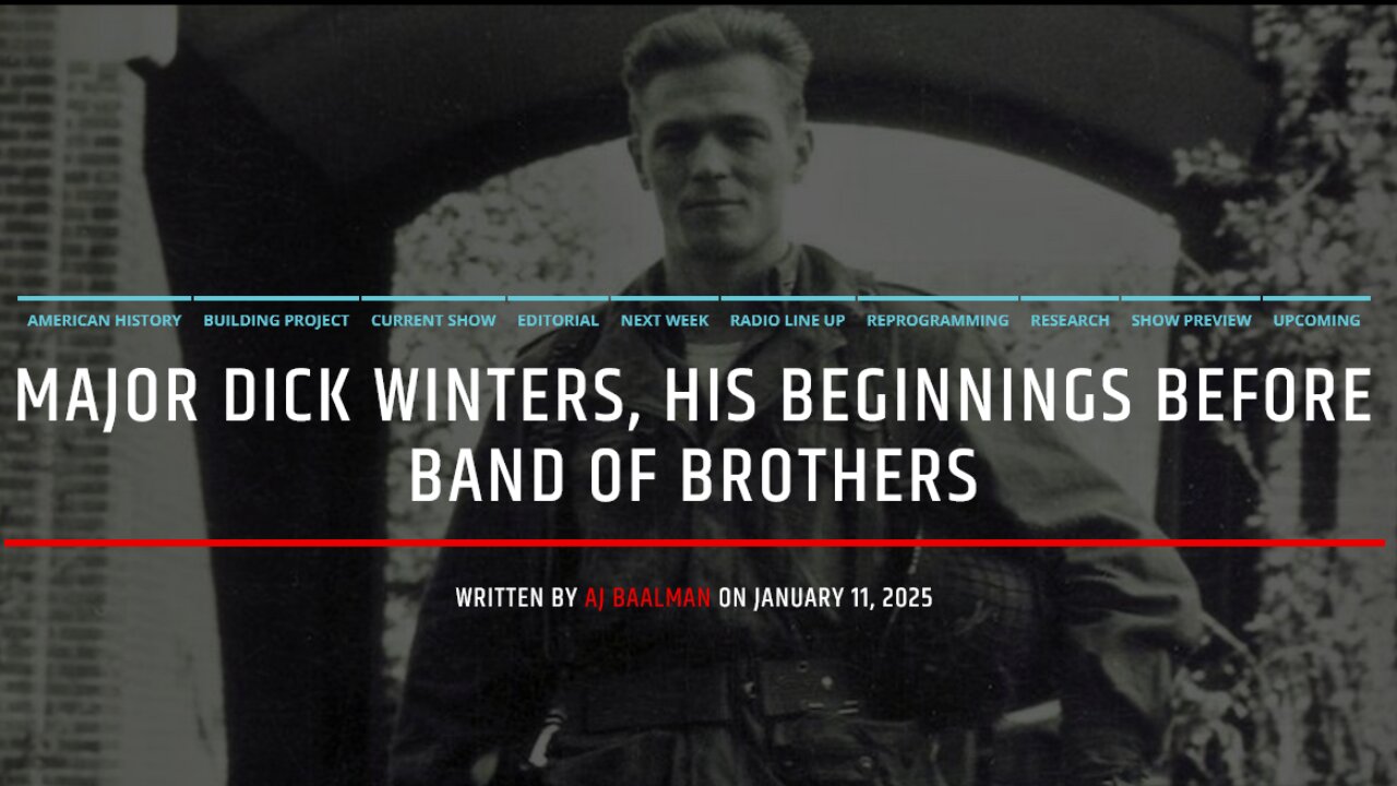 Major Richard Winters, His Beginning Before Band Of Brothers