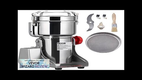 VEVOR 1000g Electric Grain Mill Grinder 3750W High-Speed Commercial Spice Grinders Review