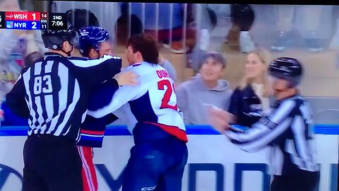 Rangers Sam Carrick Vs. Capitals Brandon Duhaime🤜🏻🤛🏻👊🏻