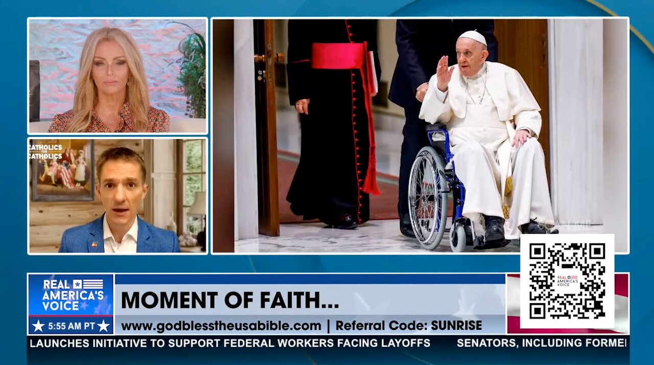 Real America’s Voice - Pope Francis’ Health & The Catholic Prayer for America Gala in Mar-a-Lago