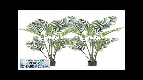 VEVOR Artificial Palm Tree 5 FT Tall Faux Plant Secure PE Material Review