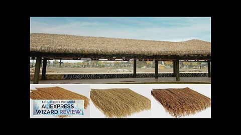 Simulated Palm Thatch Home Roofing Panel Covers Diy Roof Straw Carpet Mat Review