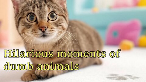 Hilarious moments of dumb animals😂