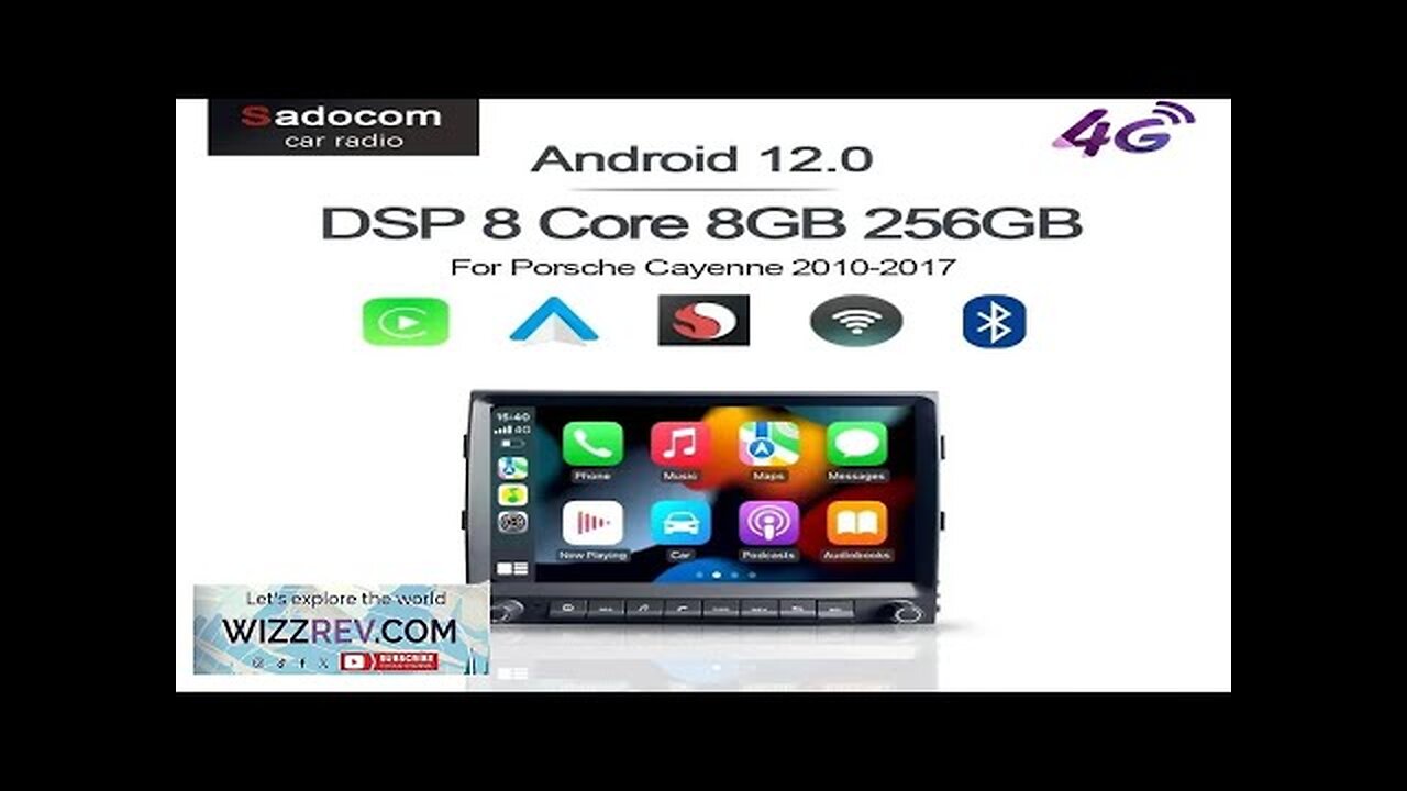 Carplay DSP Car DVD Player Android 12.0 8Core 8GB+128G Radio GPS Wifi Review