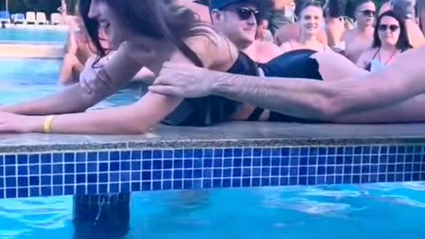 girls and boys hot swimming pool #shorts #viral