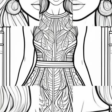 Wedding Dress Fashion-Coloring Book for Adults