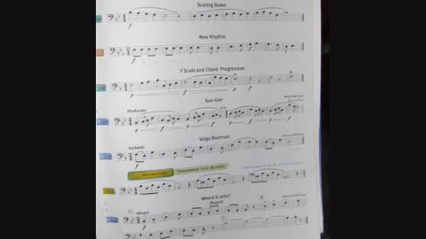 Trombone Method Page 25 of The Yamaha Advantage Book 1