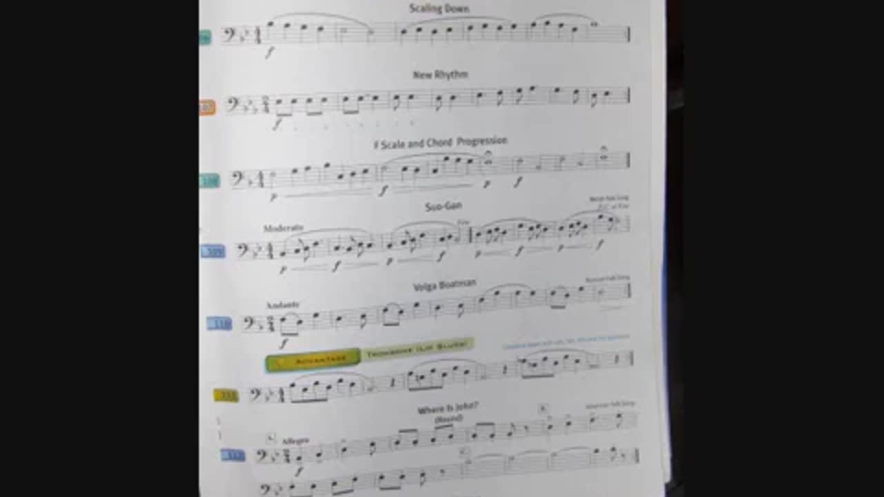 Trombone Method Page 25 of The Yamaha Advantage Book 1