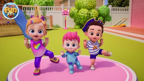 Walking WalkingㅣNursery Rhymes for KidsㅣDance along KinderFun