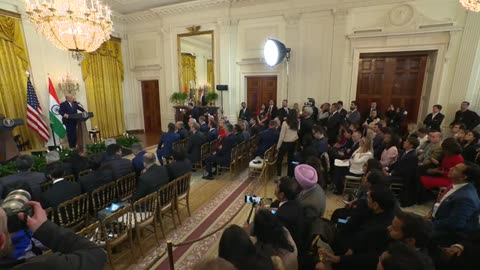 President Trump Hosts a Press Conference with Prime Minister Narendra Modi