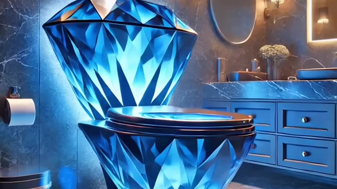These diamond shaped toilets are absolutely epic!🤯🤯👏