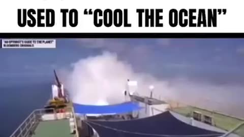 AUSTRALIAN "MANMADE CLOUDS" ARE NOW BEING USED TO "COOL THE OCEAN"