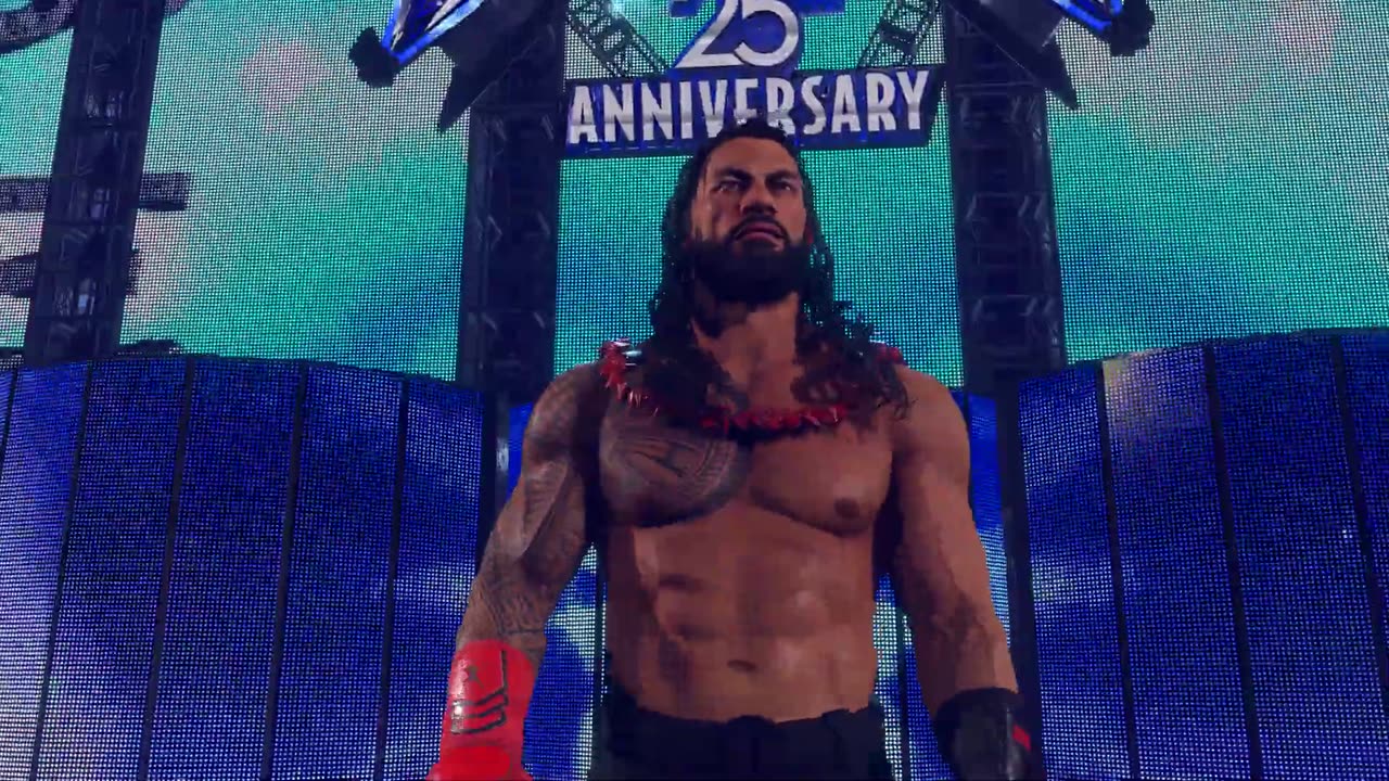 WWE 2K24 - Roman Reigns Royal Rumble Victory Celebration (PS5)