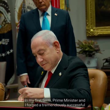 President Trump Glazing Netanyahu to Achieve Peace in the Middle East