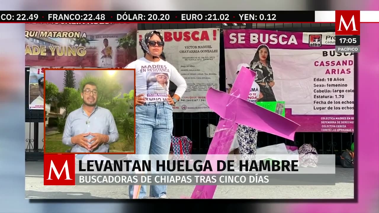 Madres Buscadoras de Chiapas levantan huelga de hambre después de 5 días