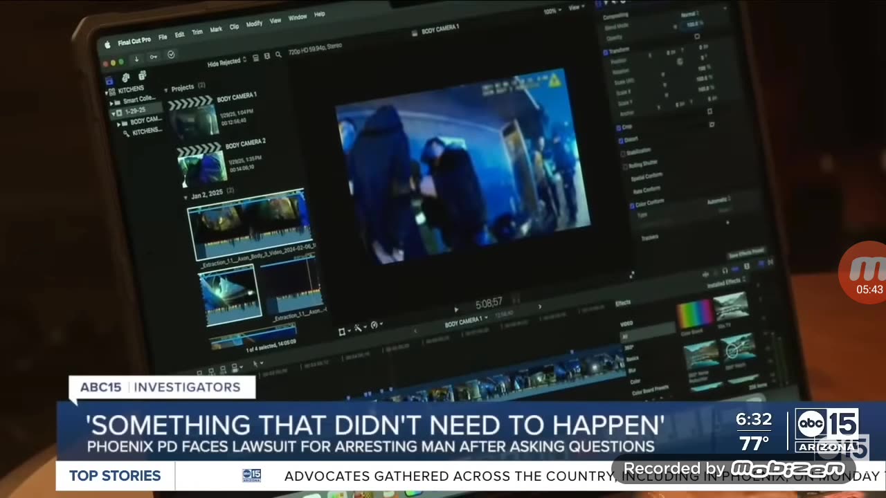 Police Supporter Arrested For Asking One Question - Lawsuit Filed Against PHX PD