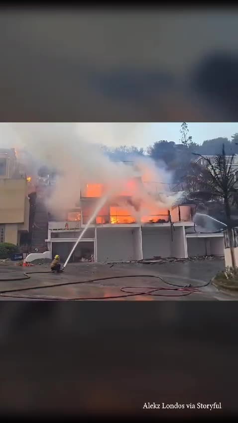 "Scenes of Wildfire in California, USA"