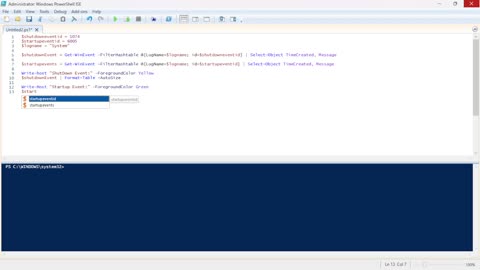 Retrieve Windows System Reboot History Using PowerShell