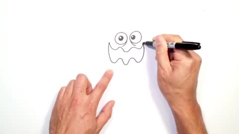 How to Draw a Halloween Ghost Drawing Lesson