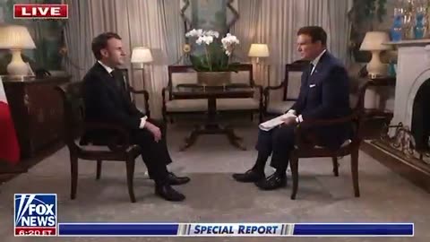 French President Emmanuel Macron speaks to Fox News’ Bret Baier on tarrifs