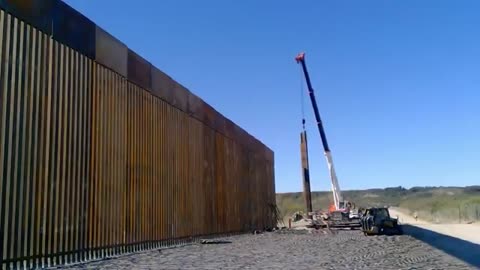 More border wall going up in Maverick County, Texas this week.