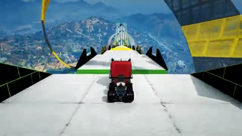 SUPER SATISFYING GTA 5 MEGA RAMP GAME PLAY!!!